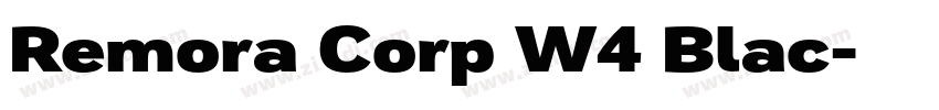 Remora Corp W4 Blac字体转换